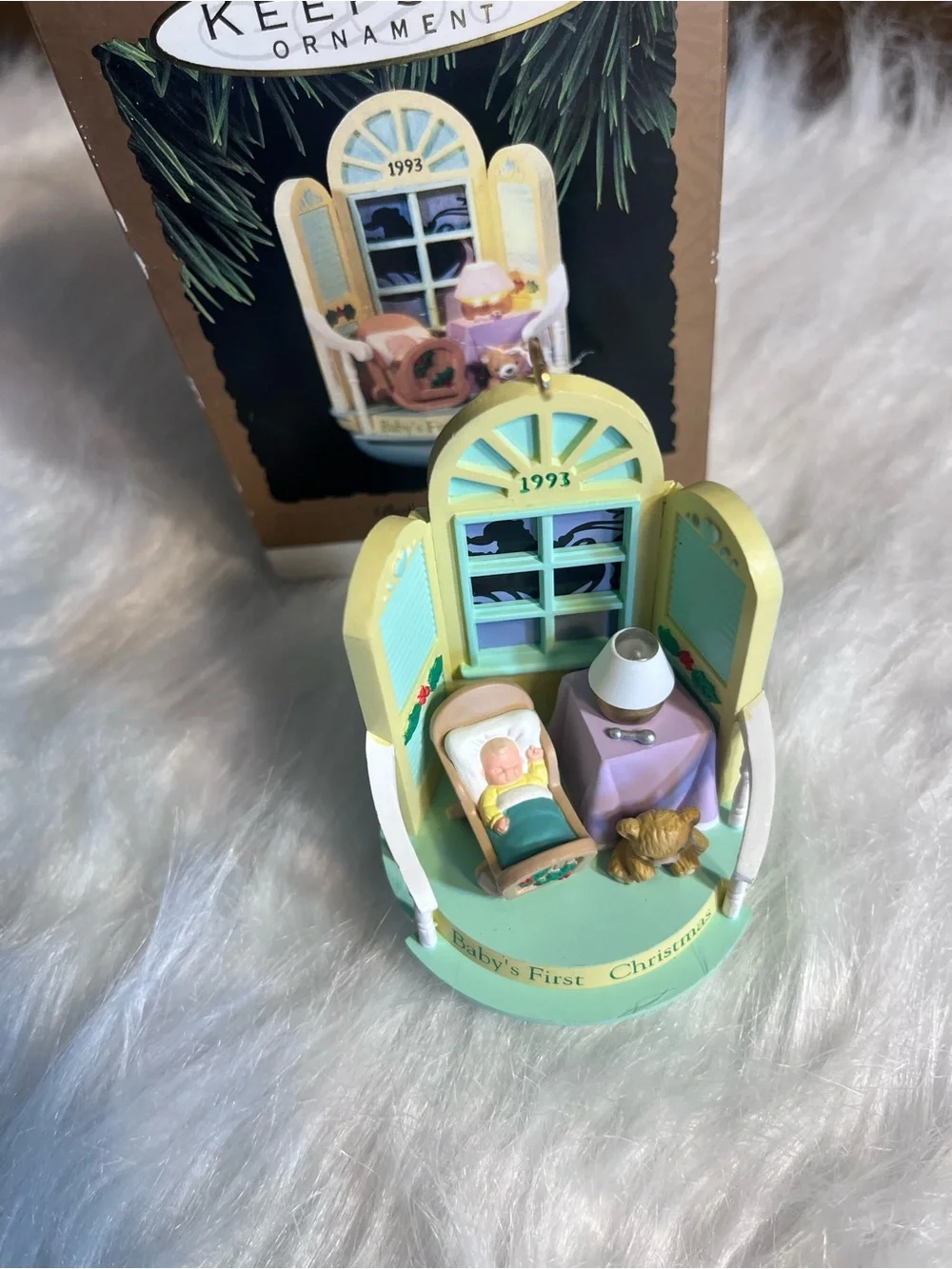 Keepsake 1993 Baby's First Christmas Ornament - Magic Light Series